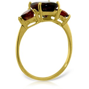 4.1 Carat 14K Solid Yellow Gold Simply Garnetlove Garnet Ring