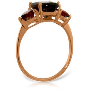 4.1 Carat 14K Solid Rose Gold Bounty Garnet Ring