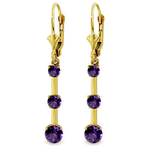 2.5 Carat 14K Generosity Amethyst Earrings