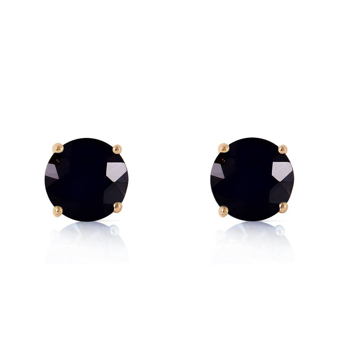 1 Carat 14K Solid Rose Gold Stud Earrings 1.0 Carat Natural Black Diamond