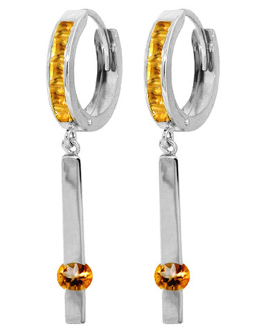 1.35 Carat 14K Solid Yellow Gold Worthwhile Citrine Earrings