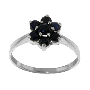 0.66 Carat 14K Solid Yellow Gold Ring Natural Sapphire