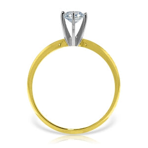 0.5 Carat 14K Solid Yellow Gold Solitaire Ring 0.50 Carat Natural Diamond