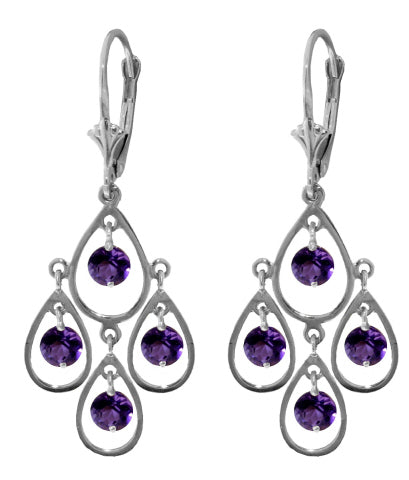 2.4 Carat 14K Pleasure Amethyst Earrings