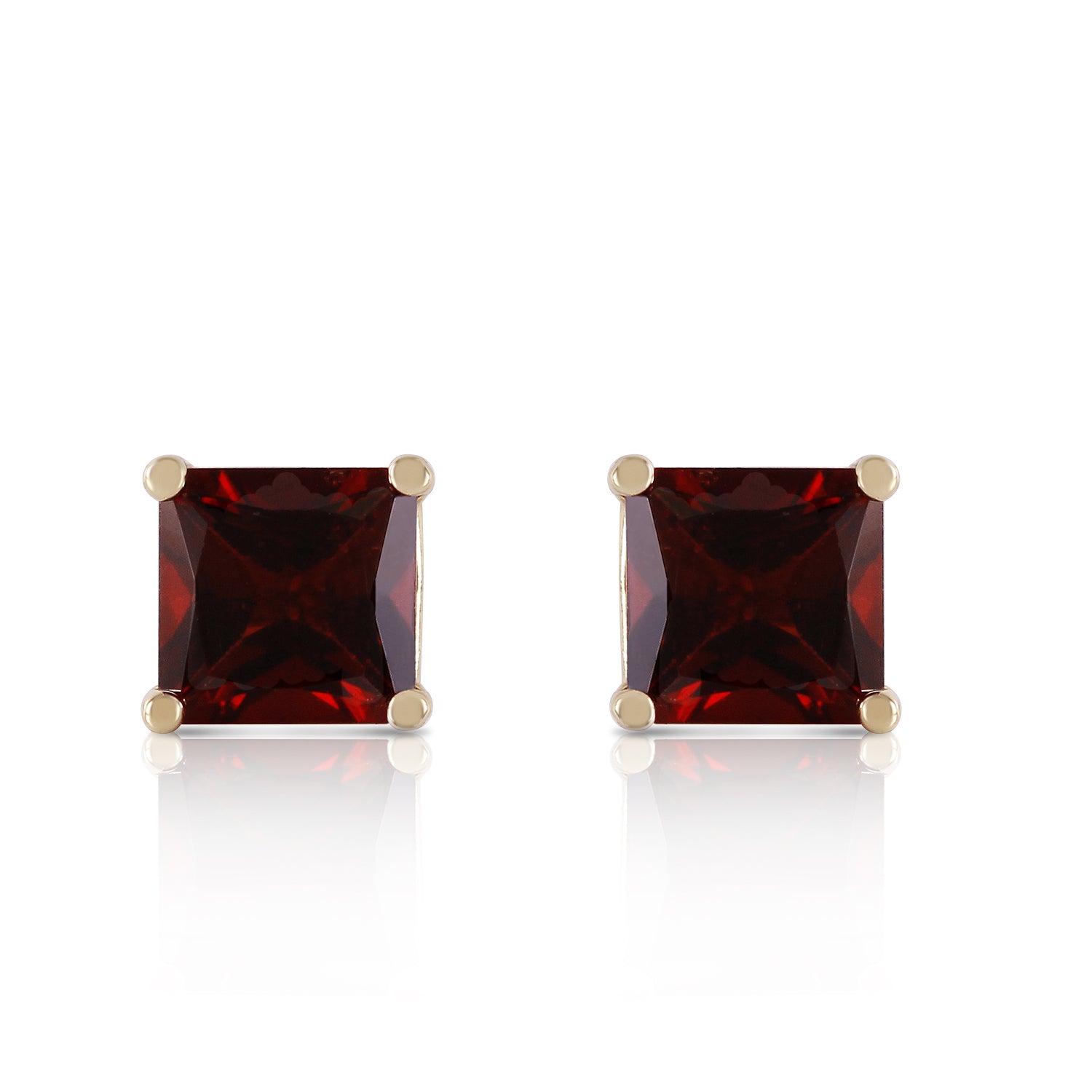 1.75 Carat 14K Solid Yellow Gold You Forgot, I Remembered Garnet Earrings