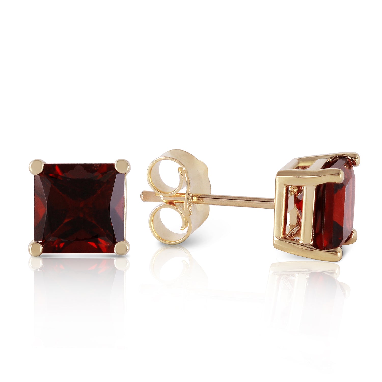 1.75 Carat 14K Solid Yellow Gold You Forgot, I Remembered Garnet Earrings