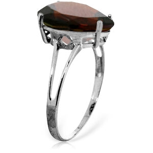 5 Carat 14K Solid White Gold This Tender Night Garnet Ring