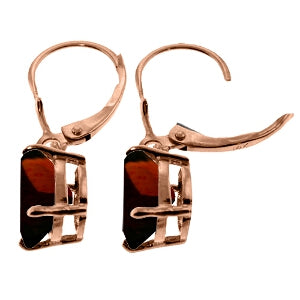 6.25 Carat 14K Solid Rose Gold Garnet Decadence Earrings