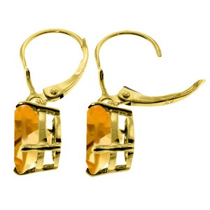 6.25 Carat 14K Solid Yellow Gold Encourage Citrine Earrings