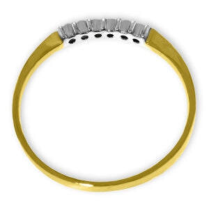 0.1 Carat 14K Solid Yellow Gold Ring Natural Diamond