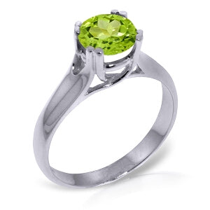 1.1 Carat 14K Solid White Gold Let Your Imagination Peridot Ring