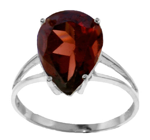 5 Carat Sterling Silver All About Love Garnet Ring