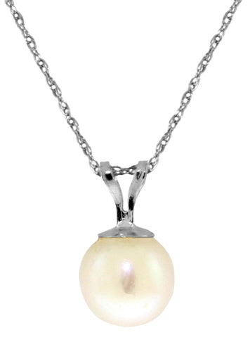 2 Carat Sterling Silver Necklace Natural Pearl