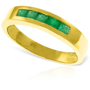 14K. Gold Rings w/ Natural Emeralds