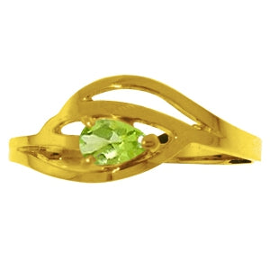 0.3 Carat 14K Solid Yellow Gold Gentle Spirit Peridot Ring