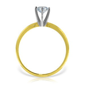 0.75 Carat 14K Solid Yellow Gold Solitaire Ring 0.75 Carat Natural Diamond