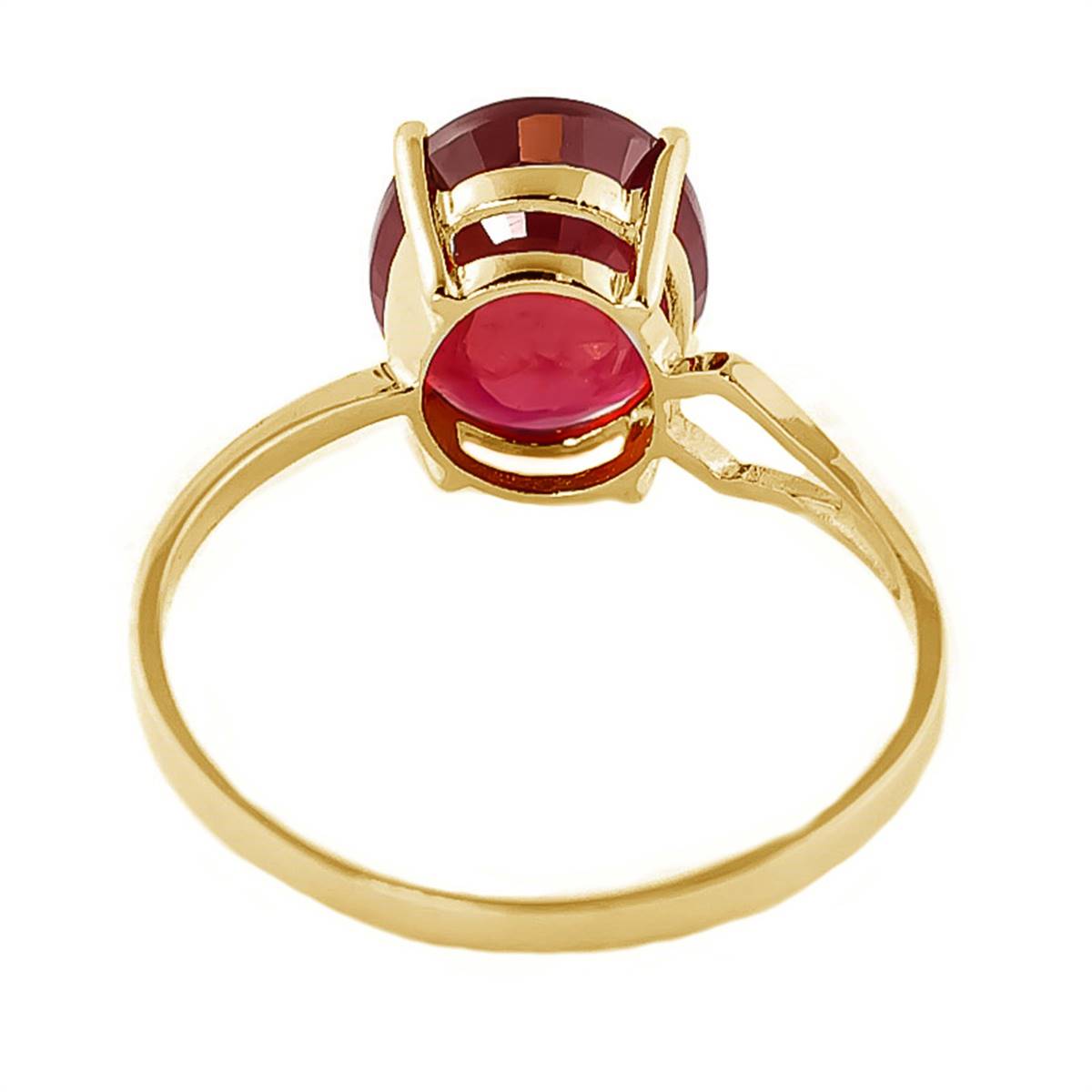 3.5 Carat 14K Solid Yellow Gold Something To Be Said Ruby Ring