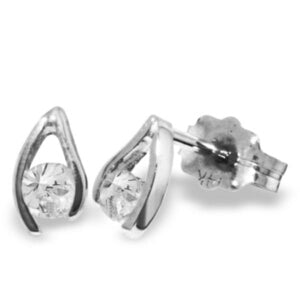 0.2 Carat 14K Solid White Gold Drift Into Vision Diamond Earrings