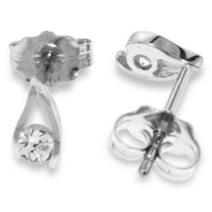 0.2 Carat 14K Solid White Gold Drift Into Vision Diamond Earrings