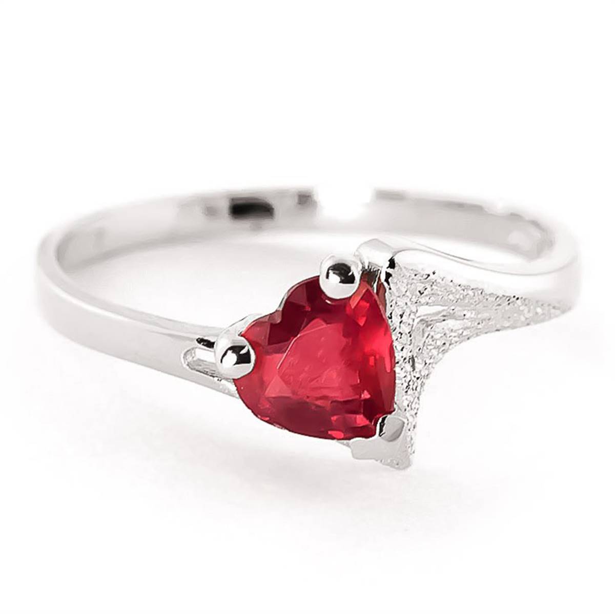 1 Carat 14K Solid White Gold Helen Oh Helen Ruby Ring