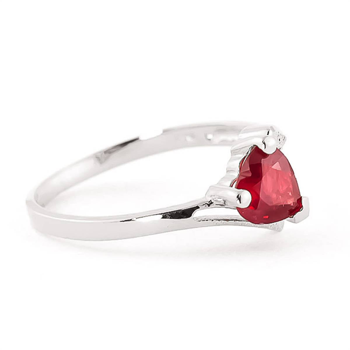 1 Carat 14K Solid White Gold Helen Oh Helen Ruby Ring