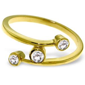 0.3 Carat 14K Solid Yellow Gold Ring 0.30 Carat Natural Diamond