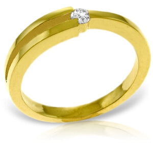 0.1 Carat 14K Solid Yellow Gold Running In Meadows Diamond Ring