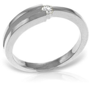 0.1 Carat 14K Solid White Gold Printemps Diamond Ring