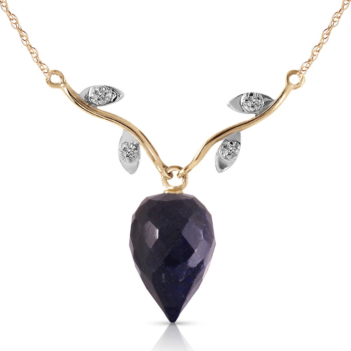 12.92 Carat 14K Solid Gold La Bella Vita Sapphire Diamond Necklace Get this  Genuine Gemstone Fine Jewelry in Solid 14k Gold - MADE IN USA Luxury Gift  Perfect Gift Affordable Price Manufacturers