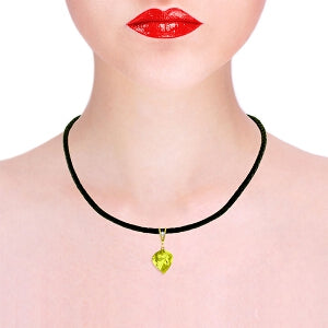 10.76 Carat 14K Solid Yellow Gold Savoire Vivre Lemon Quartz Necklace